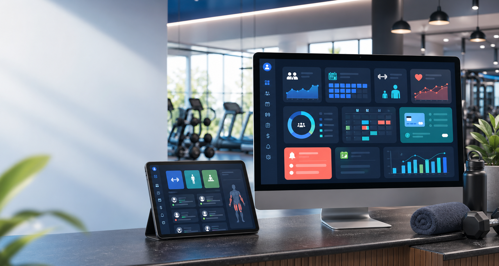 GYM Management Application dashboard preview