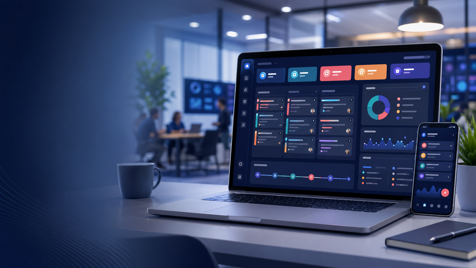 Ticket Management Application dashboard preview